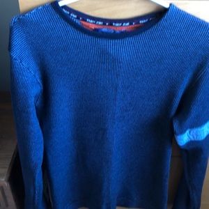 Men's vintage knit waffle top